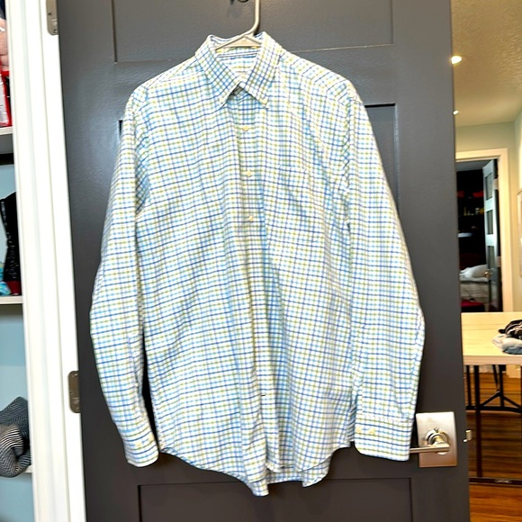 Peter Millar Mens Button Down Dress Shirt Size Large - Picture 2 of 3